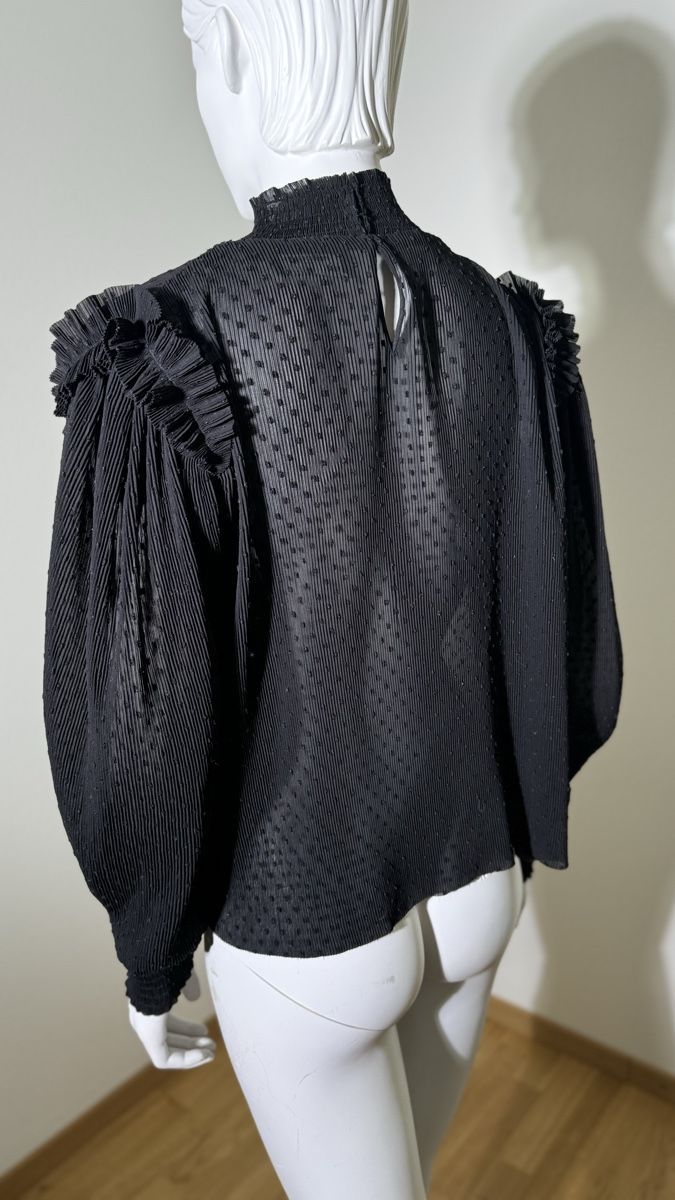 Kooples Camicette: The Kooples Paris | schwarze Bluse | Gr S – Usato da Kilchberg ZH venduto da nad_6dwp 3