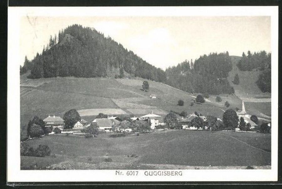 Ansichtskarten: Guggisberg, gelaufen 1920 – Gebraucht aus Frauenfeld von POML