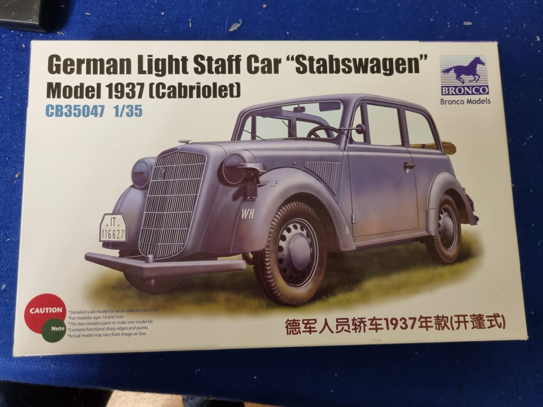 Kit di modellismo & Modellini statici: GERMAN LIGHT STAFF CAR " STABSWAGEN " – Nuovo (secondo la descrizione) da Wettingen venduto da Mmarb