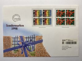 FDC Grossbrief Sondermarken 1998 ET