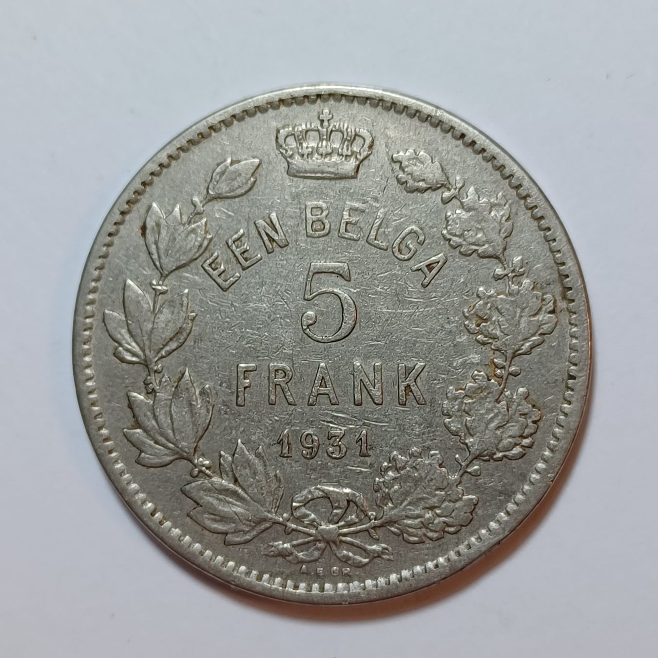 Tutti le monete: 5 Francs 1931 Belgien – Usato da Pfäffikon ZH venduto da Welt_Muenzen 1
