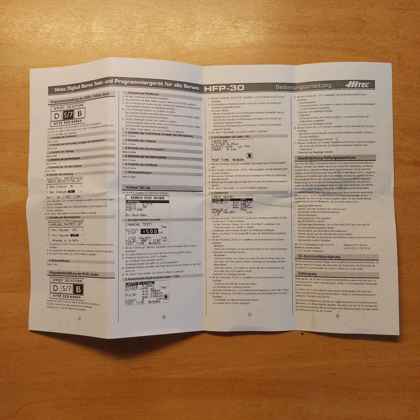 Modellismo RC: Hitec HFP-30 Programmateur de servo/Servoprogrammiergerät – Usato da Bernex venduto da boys64 6