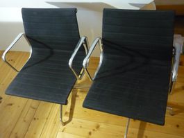 2x Aluminium Chair EA 108 Vitra Ray & Charles Eames Designer