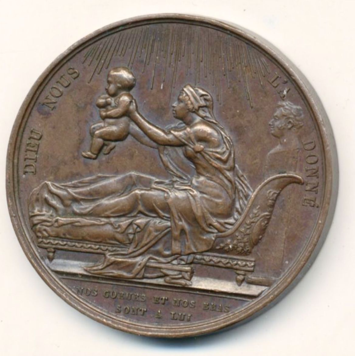 Medaglie: Bronzemedaille Frankreich 1820,  Selten! – Usato da Luzern venduto da Bolle2012