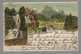 1895! GRUSS AUS DEM BERNEROBERLAND, ALTE LITO VORLÄUFER!