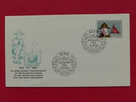 1963: Nr.395 Ersttagsbrief: Amerkanisches FORMAT von BERN!