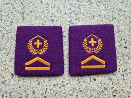 * Gradabzeichen Patten Set Oberwachtmeister Militärjustitz *
