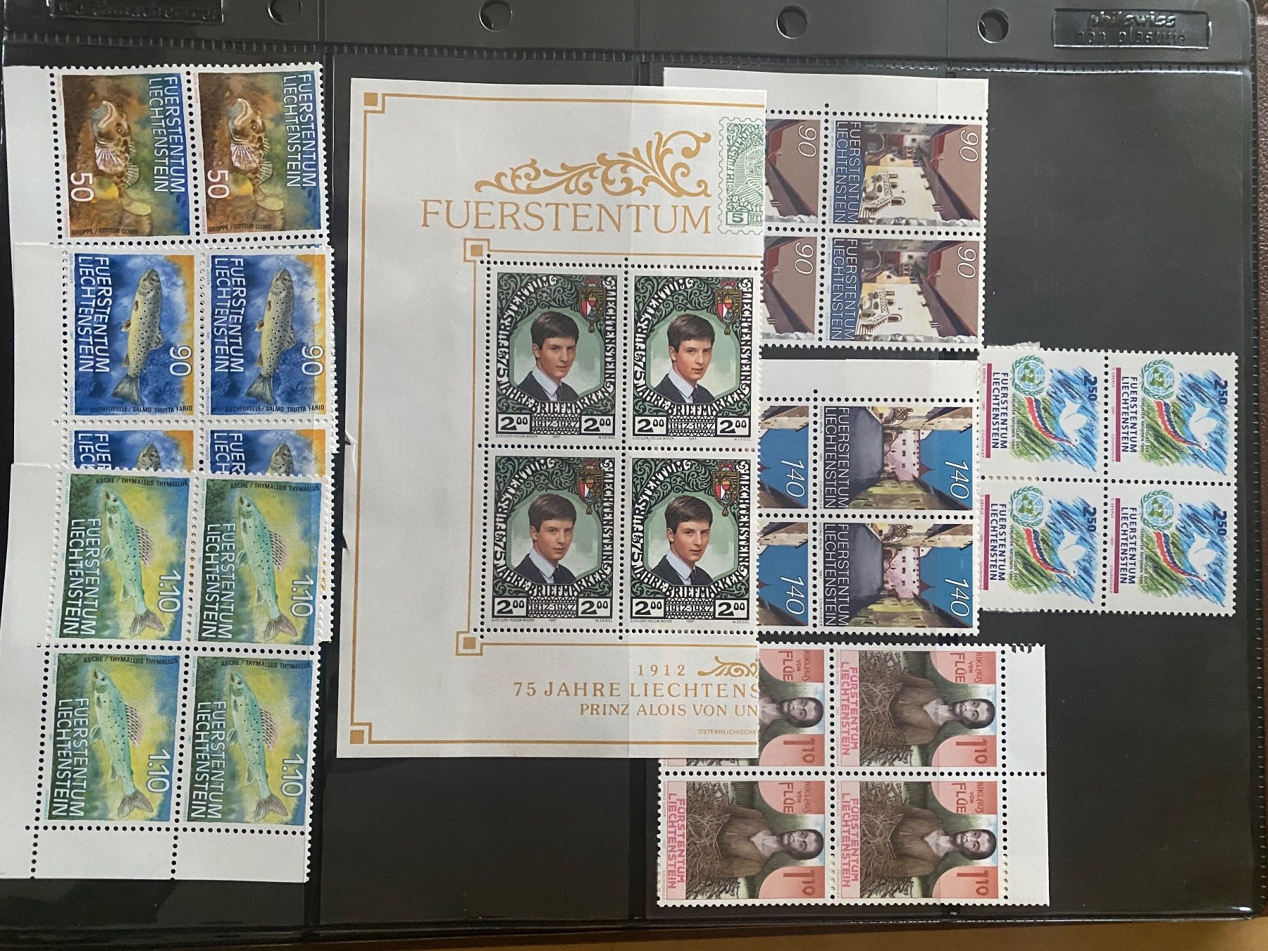 Tous les timbres: BRIEFMARKEN, Liechtenstein, postfrisch – Neuf (Voir description) à Zürich par rrfactory 3