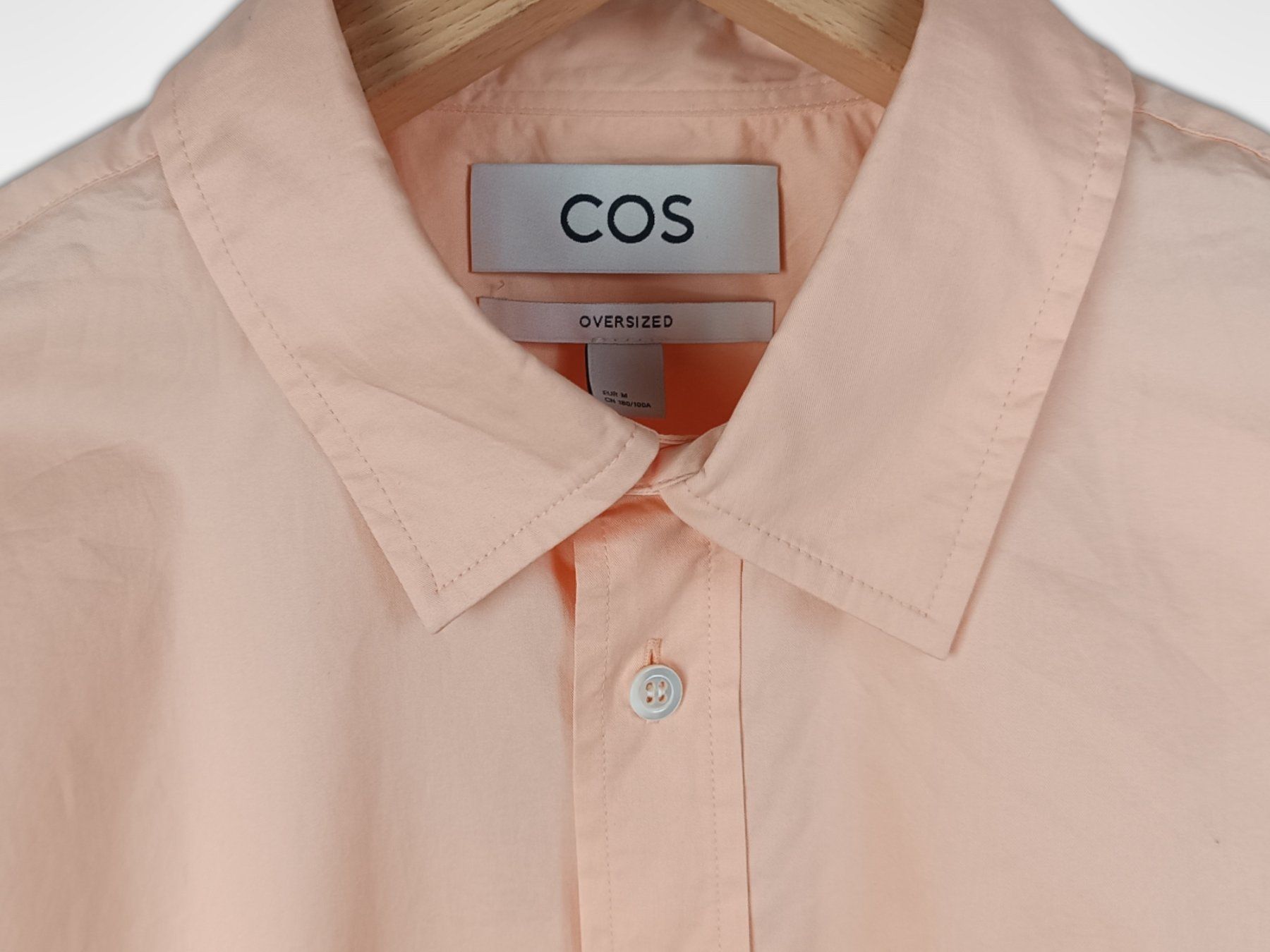 Cos Blusen: COS Oversized-Hemd Lachs Gr. M – Gebraucht aus Suhr von Restwert_Suhr 3