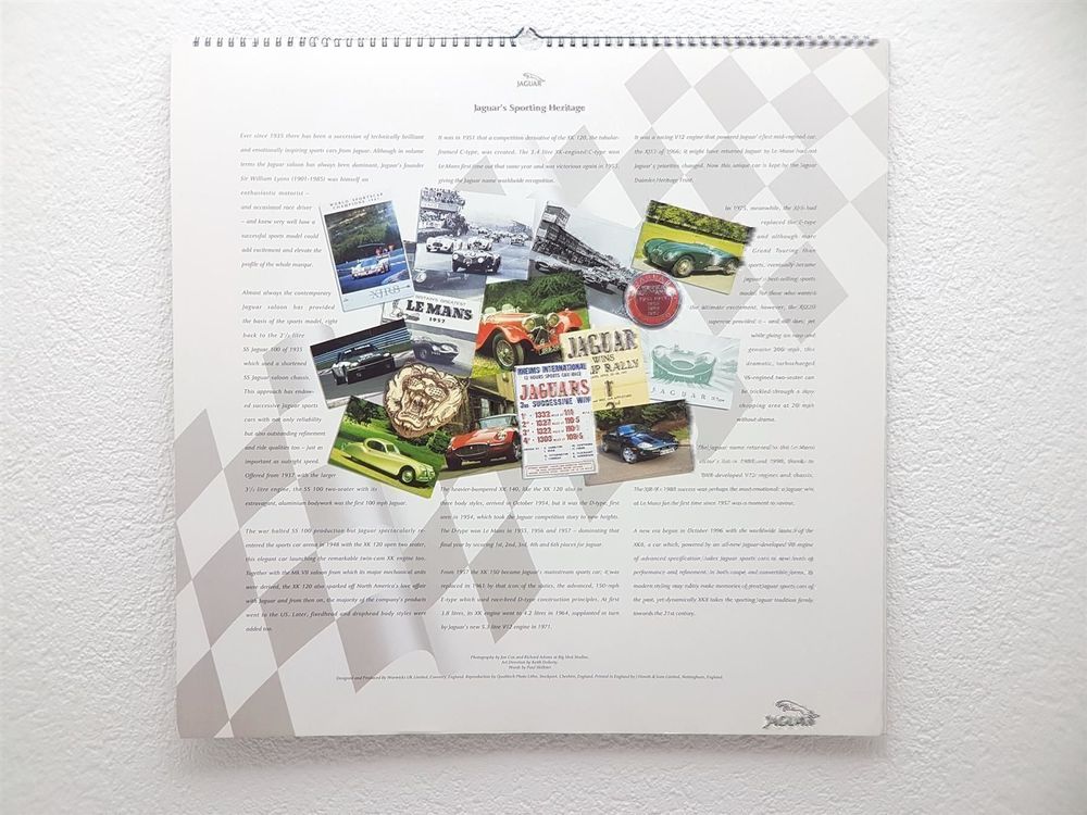 Kalender Jaguar Jahr 1997 aus England Kaufen auf Ricardo