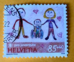 Nr.J 390 A GESTEMPELT 2008 Freundschaft unterstützt  