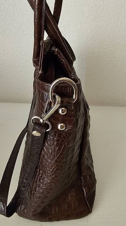 Borse da donna: Echtleder Damen-Shopper in Kroko-Prägung – Usato da Sursee venduto da nei_7klk 2