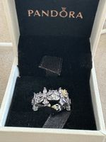 Pandora Ring Blumenmuster Lila Steine - Bridgerton Grösse 50