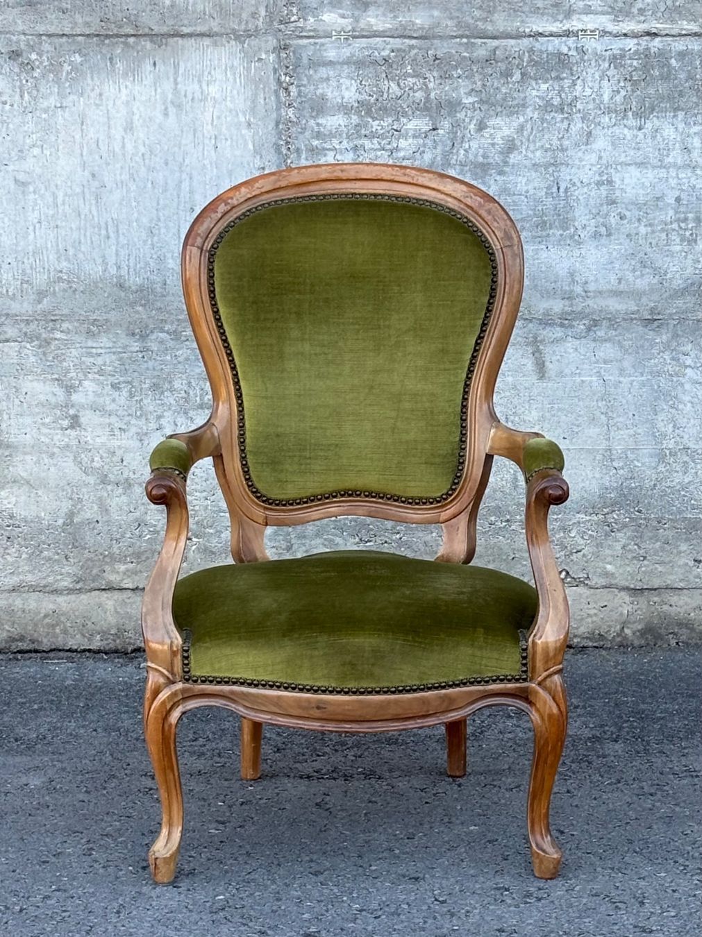 Poltrone: antiker Biedermeier Sessel Armchair mit Polster – Usato da Lüchingen venduto da Eeizo 1
