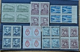 ARGENTINIEN ARGENTINA 4er-Bl.** ~1942-43