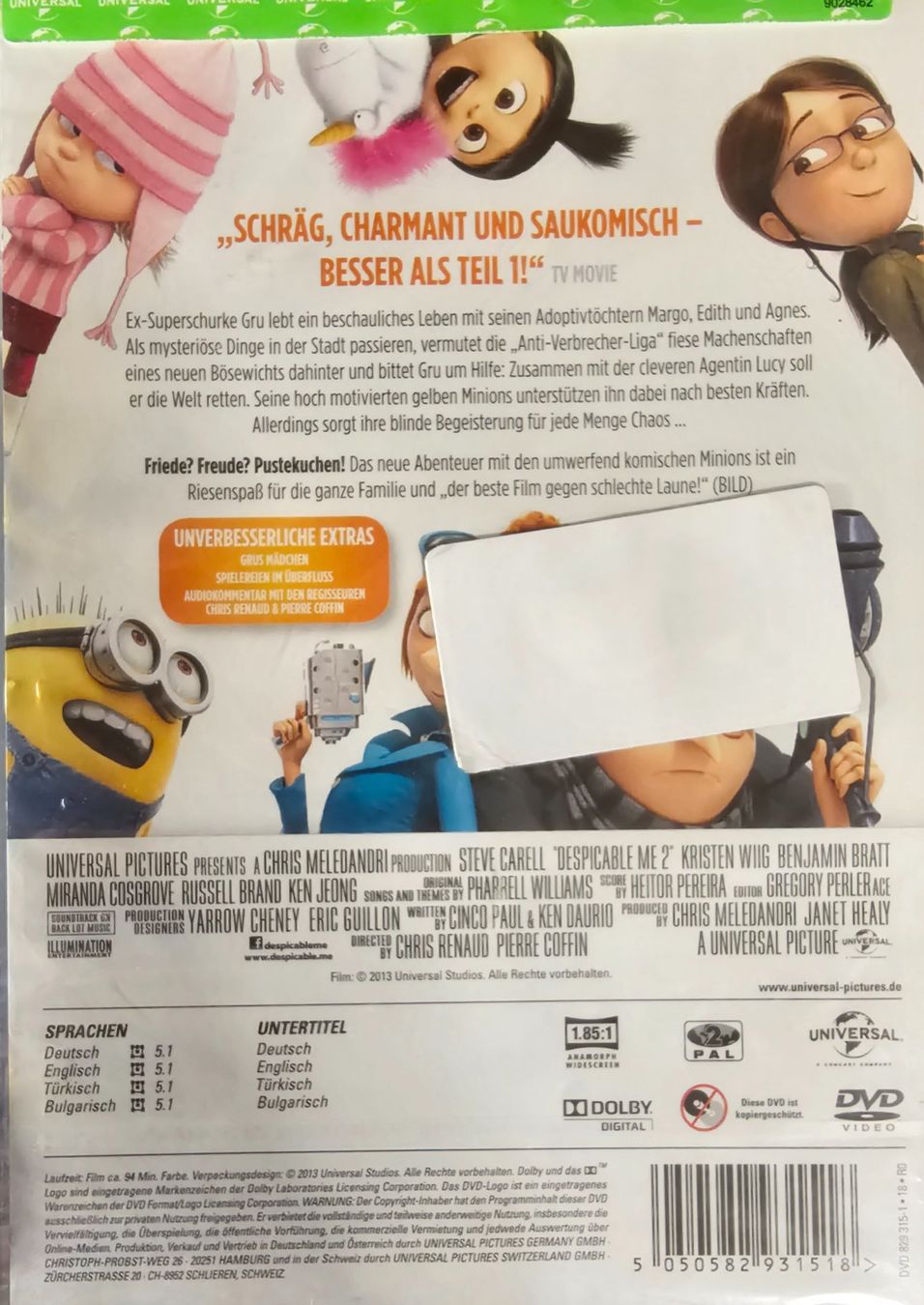 Tutti i DVDs: Ich - Einfach unverbesserlich 2 – Nuovo e nell'imballaggio originale da Wahlen b. Laufen venduto da Cg10 1