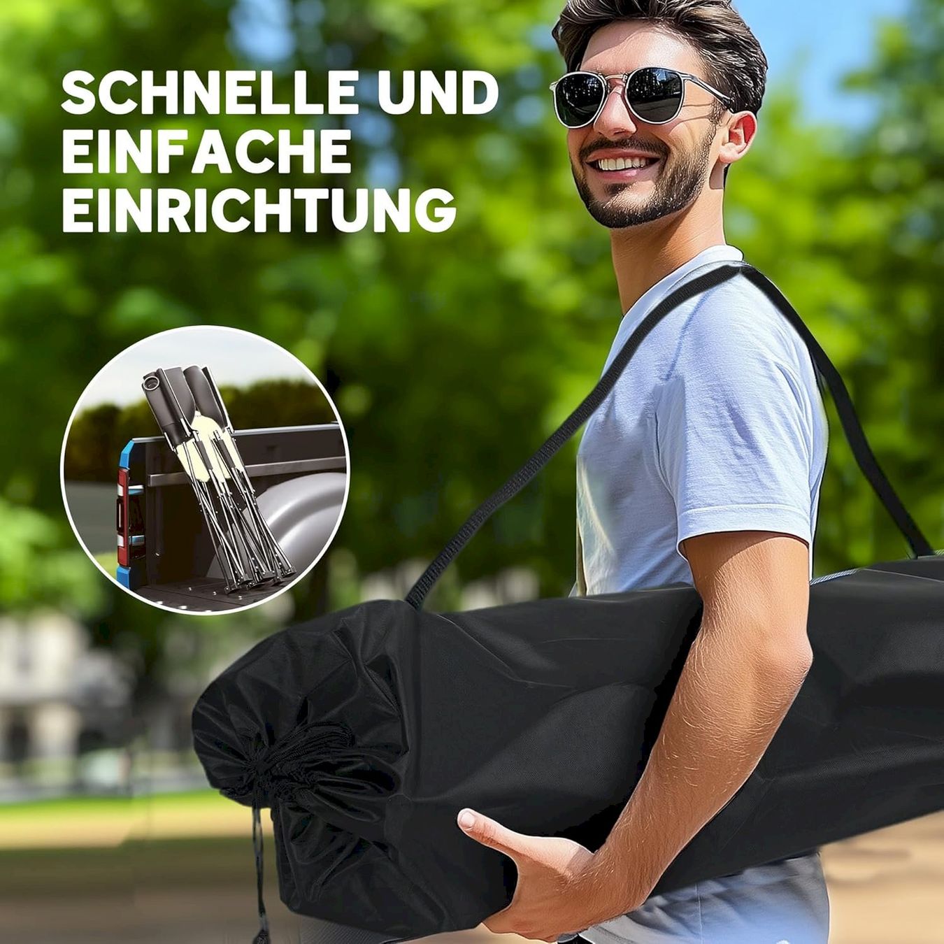 Mobili da campeggio: Outsunny Campingstuhl 2 Sitzer Khaki – Nuovo e nell'imballaggio originale da Bottighofen venduto da zaap 8