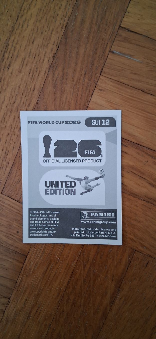 Panini Sammelbilder & Trading cards: WM- Panini 2026 Sticker Fabian Rieder – Gebraucht aus Zürich von Pryter 1