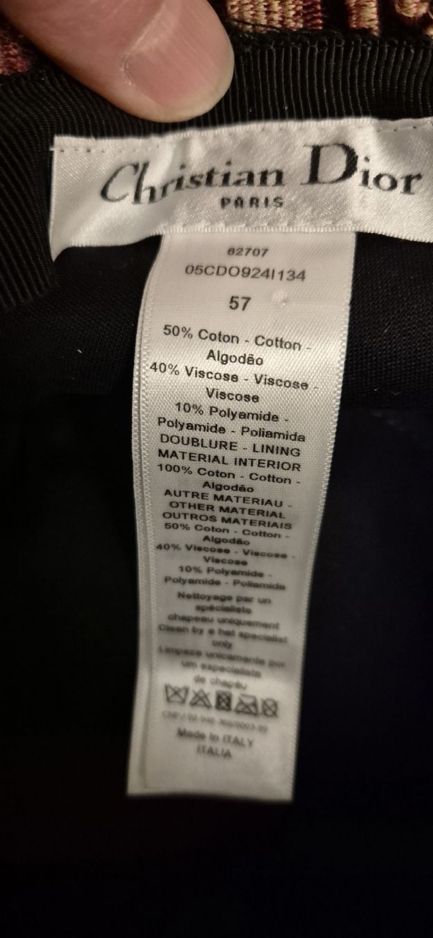 Dior Copricapi, berretti & cappellini: Dior Buckethat Gr 57, neu – Nuovo e nell'imballaggio originale da Herznach venduto da DieMartin 4