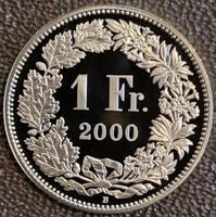 1 Franken 2000 pp / aus Münzsatz / in einer Münzkapsel