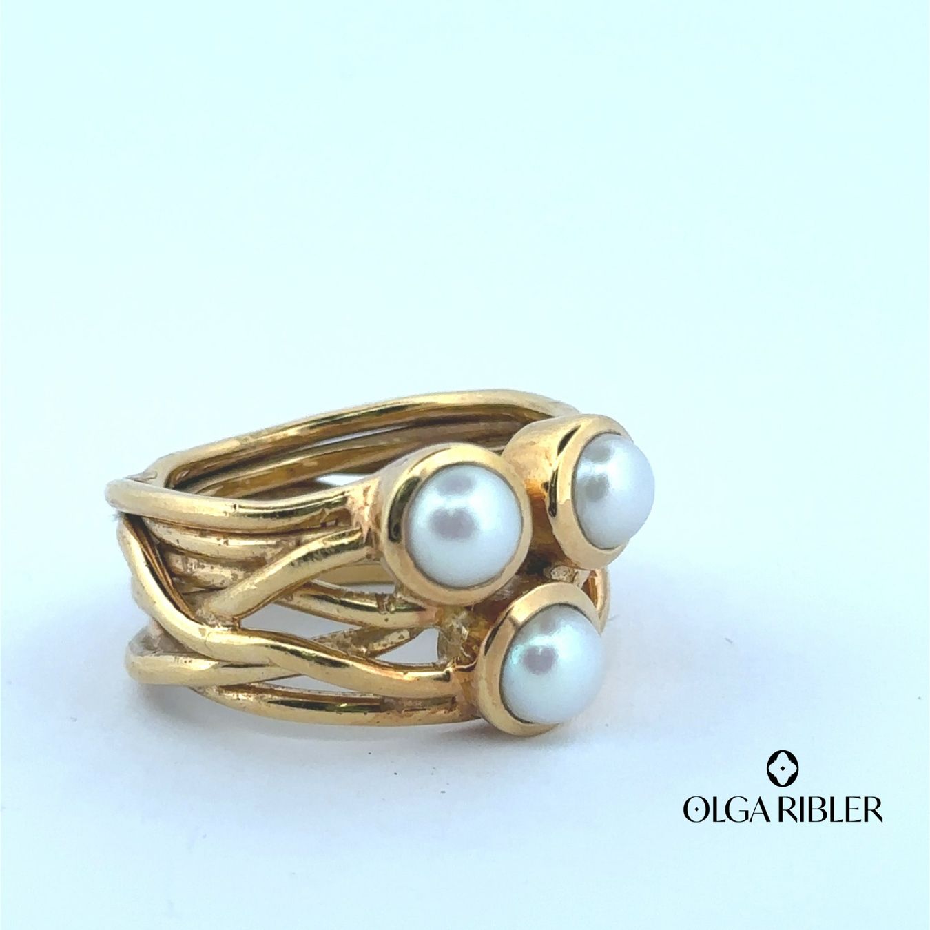 Olga Ribler Ringe: Statement Perlen Silber Ring 925  Grösse 64 – Neu (gemäss Beschreibung) aus Luzern von Schmuckoutlet 4