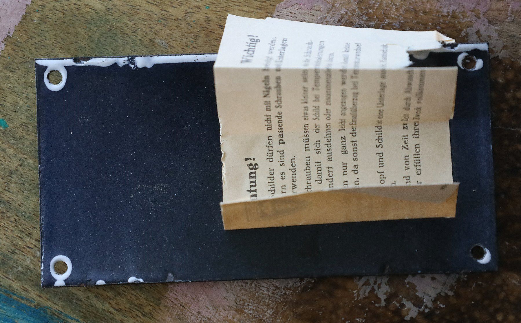 Schilder: Emailschild "Sekretär" – Gebraucht aus Birrwil von brandschatz_birrwil 4
