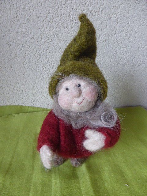 Statuette: Handgefilzter Zwerg/Wichtel – Usato da Hitzkirch venduto da kleinerbaer01 1