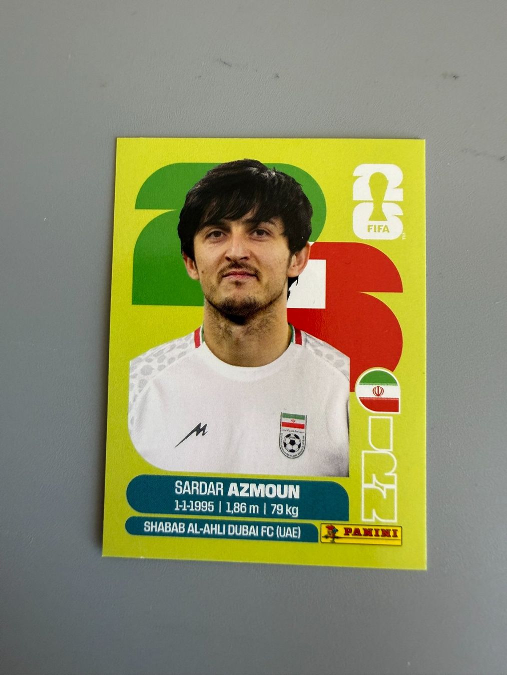 Panini Carte collezionabili: Panini Sardar Azmoun IRN17 – Usato da Liebefeld venduto da Ronaldo-1996
