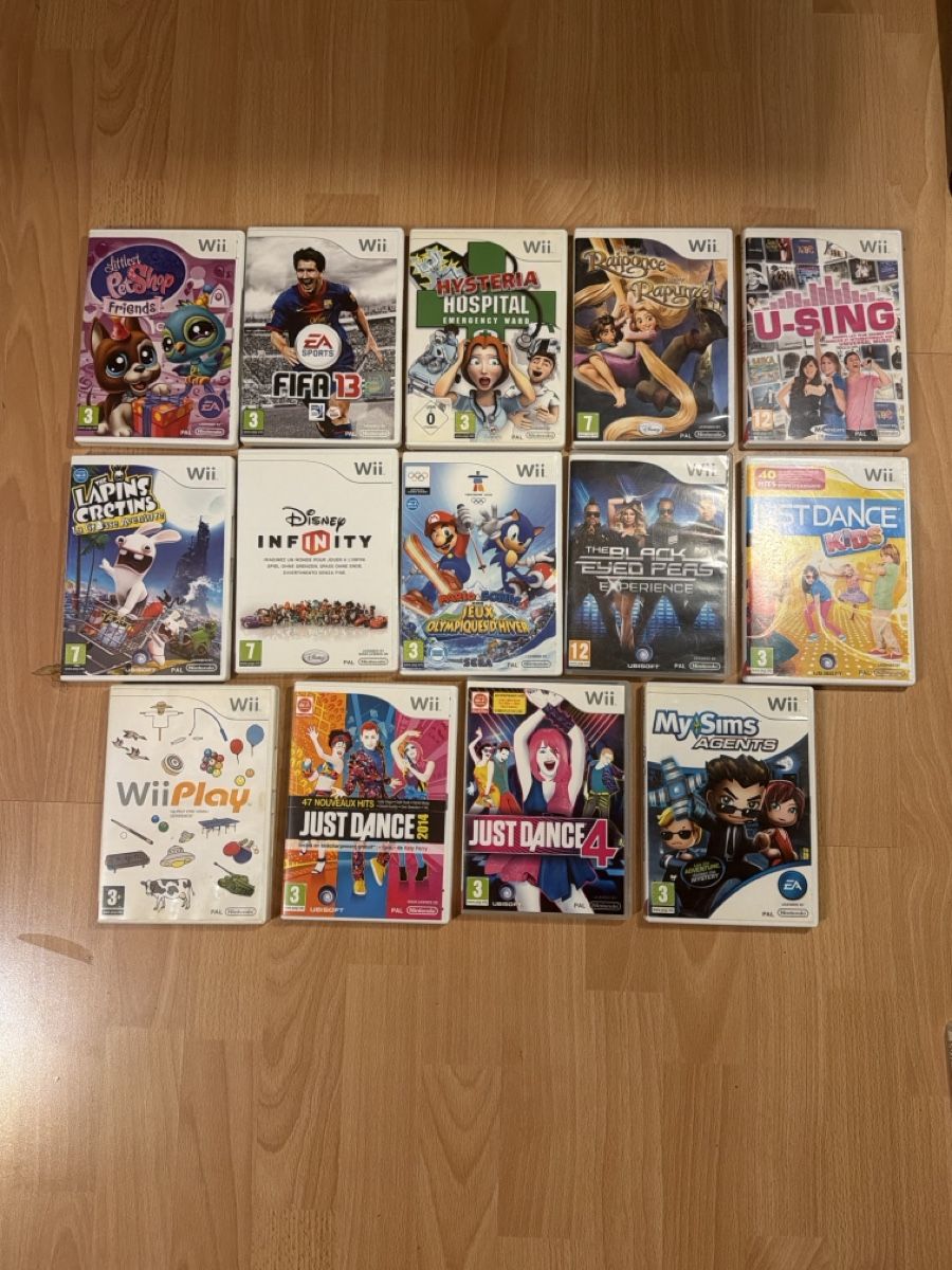 Giochi: Lot 14 jeux Wii  – Usato da Conthey venduto da Vswissplugs.com