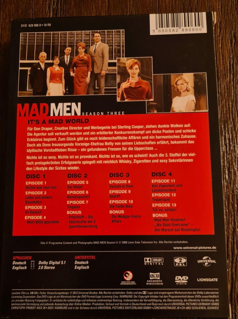 Tutti i DVDs: Mad Men Staffel 3 (H) – Nuovo (secondo la descrizione) da Oberkirch LU venduto da ThE_CoLLecTor666 1