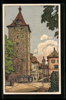 Schaffhausen, Partie am Obertor, 1927