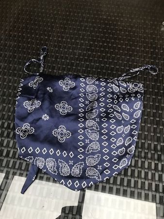 Damen Top blau mit Träger M