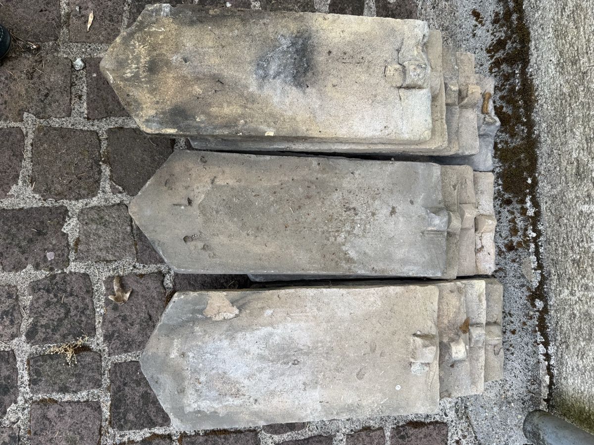 Pietre & tegole: Alte handgemachte Biberschwanz Dachziegel  – Usato da Zürich venduto da Flo021000