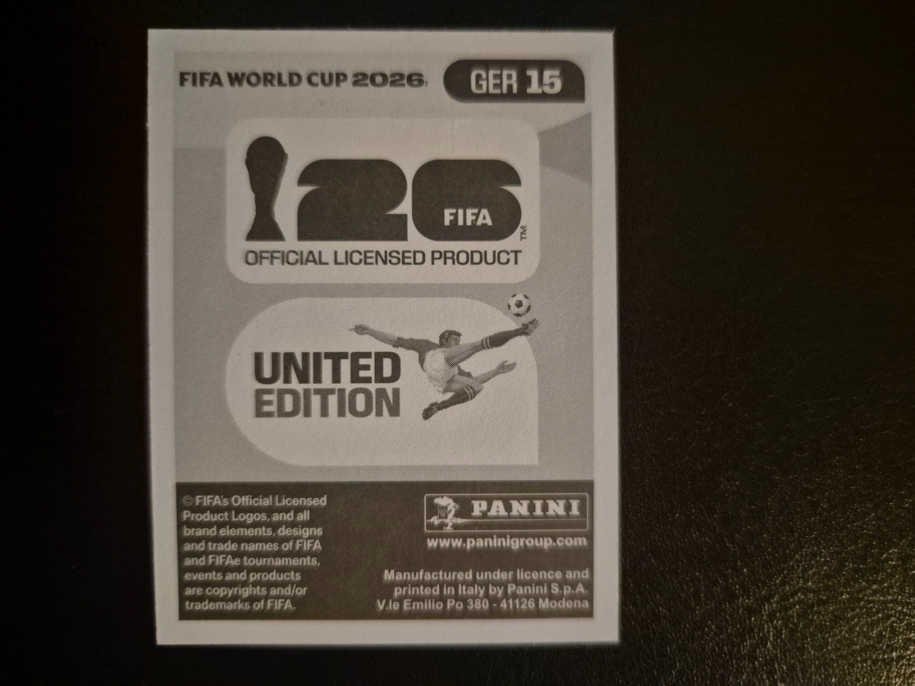 Panini Sammelbilder & Trading cards: Panini WM 26 GER 15 – Neu (gemäss Beschreibung) aus Rorschacherberg von AJ3108 1