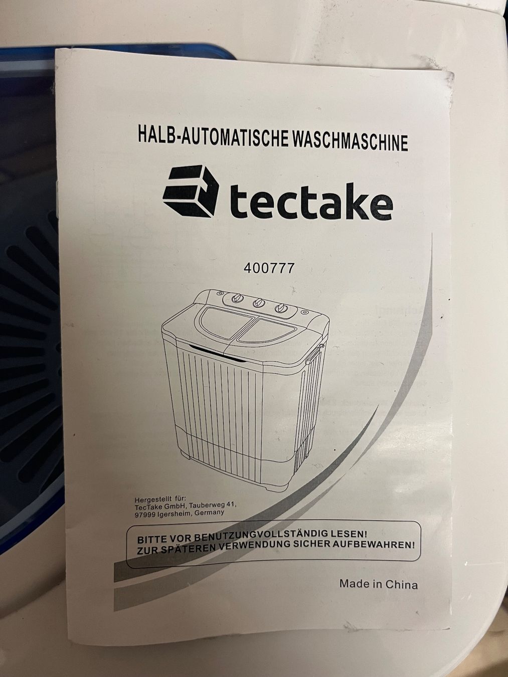 Lavatrici: Tectake Camping Waschmaschine Halbautomatisch – Usato da Frauenfeld venduto da michi65 6