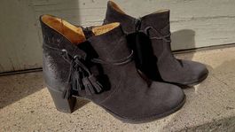Bottines noires bottes en daim (cuir suédé) Palladium