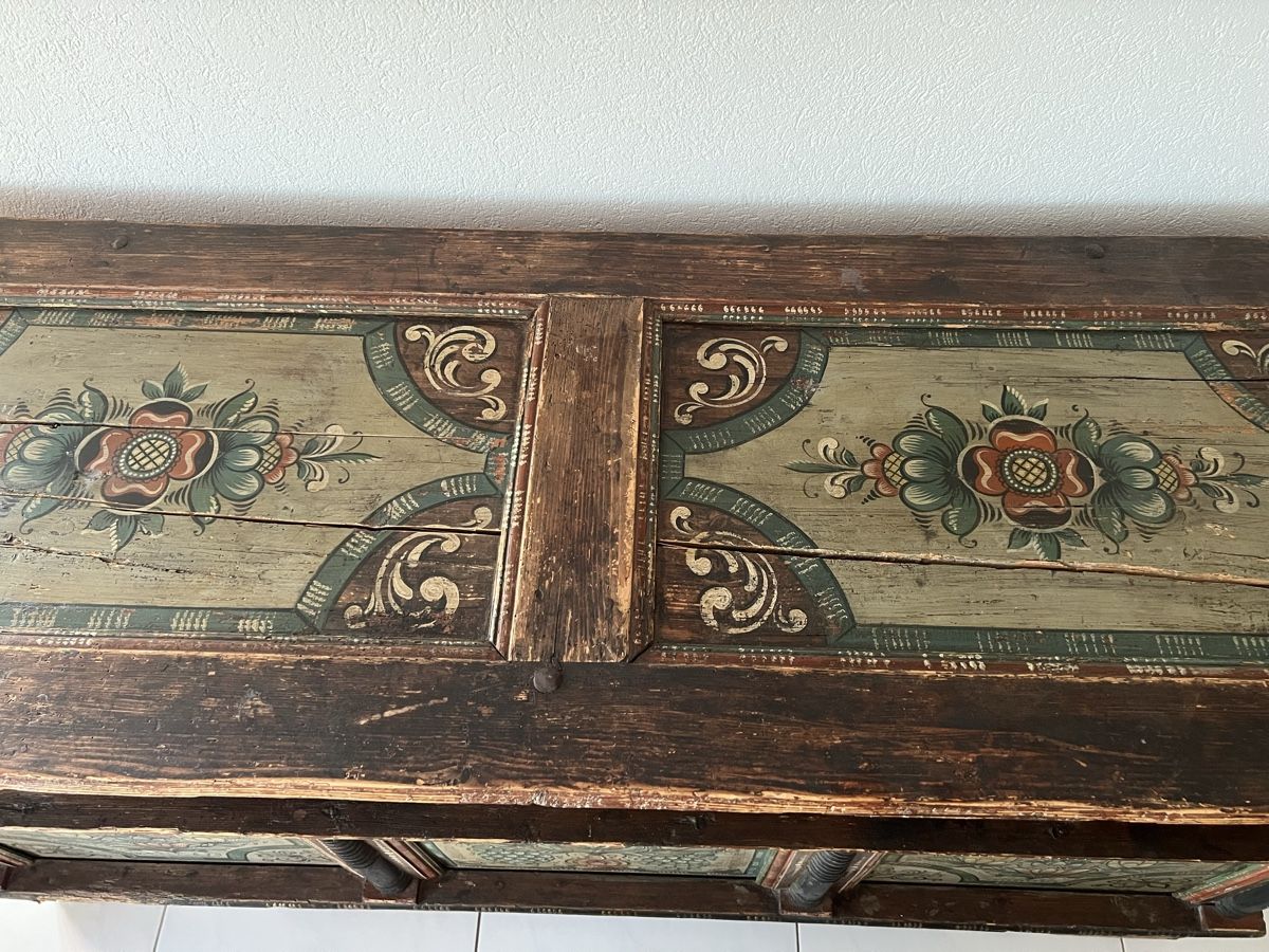 Truhen: Alte bemalte Truhe, Bauernmöbel, CHF 1.- Start – Gebraucht aus Freienbach von bha_7kyv 3