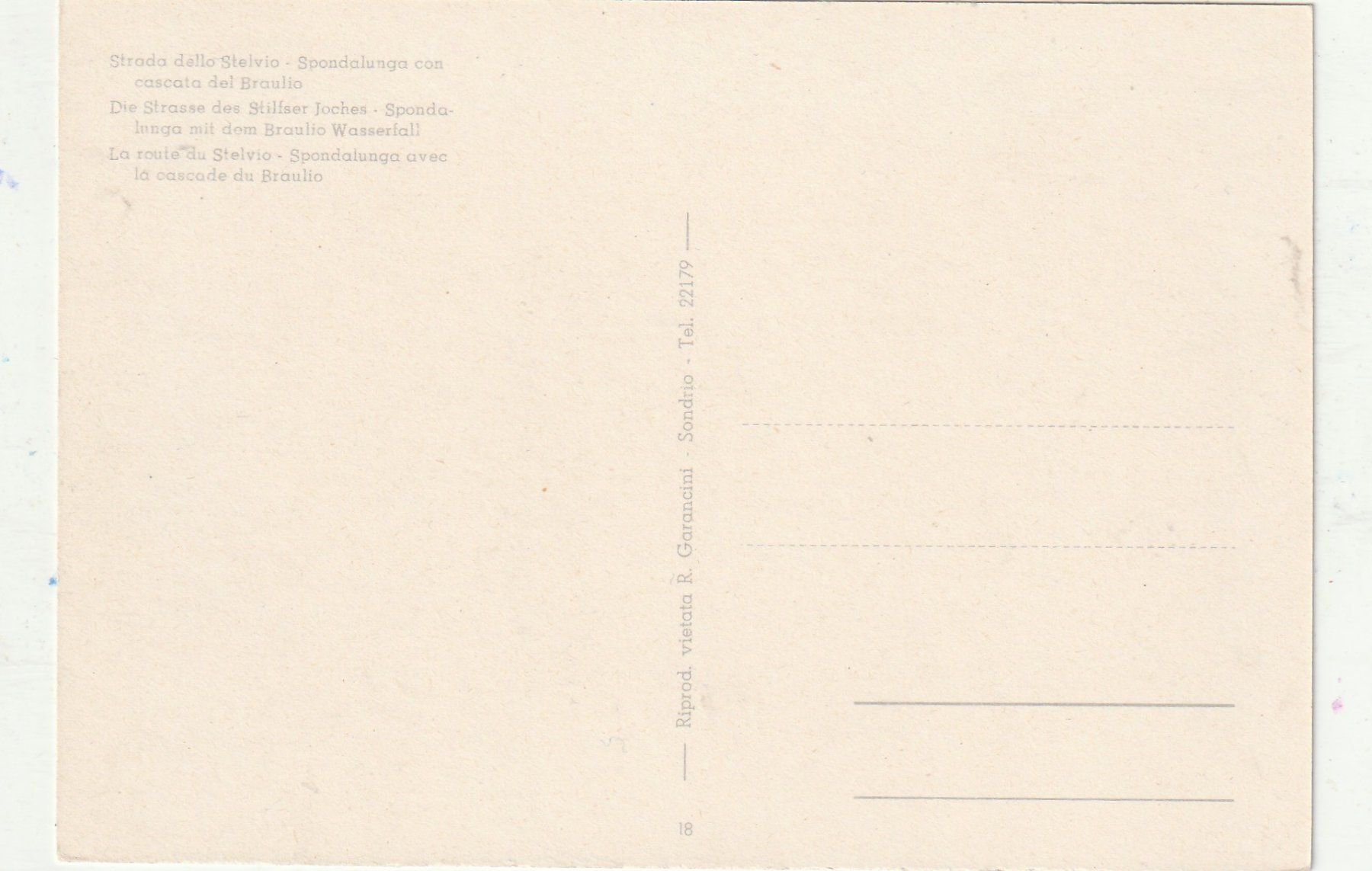 Cartes postales: Stelvio Strasse – D'occasion à Lumbrein par made02 1