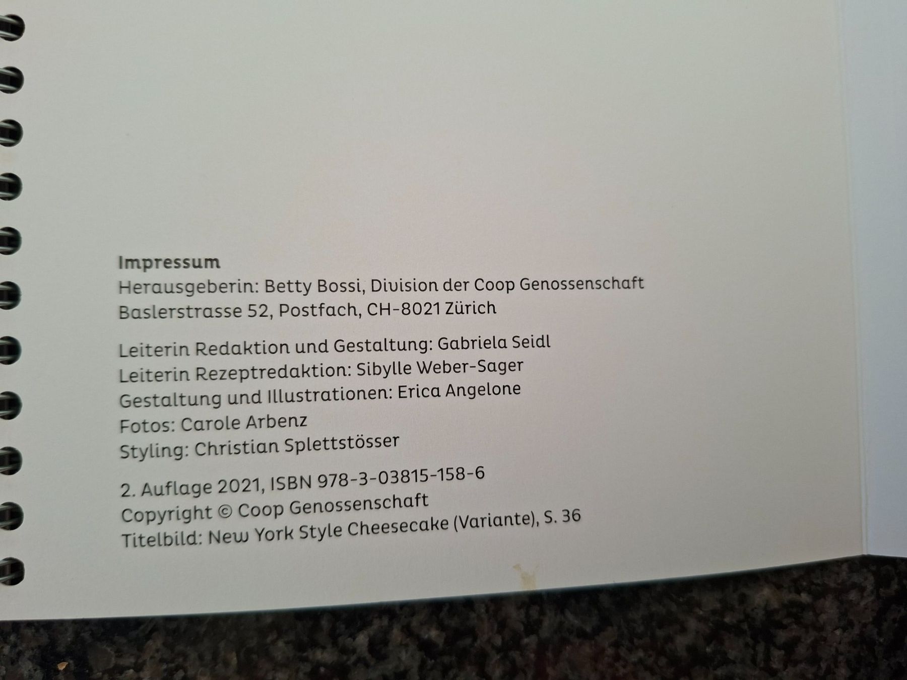 Bücher: Betty Bossi; Cheesecakes – Gebraucht aus Boniswil von Totomat-Lady2 3