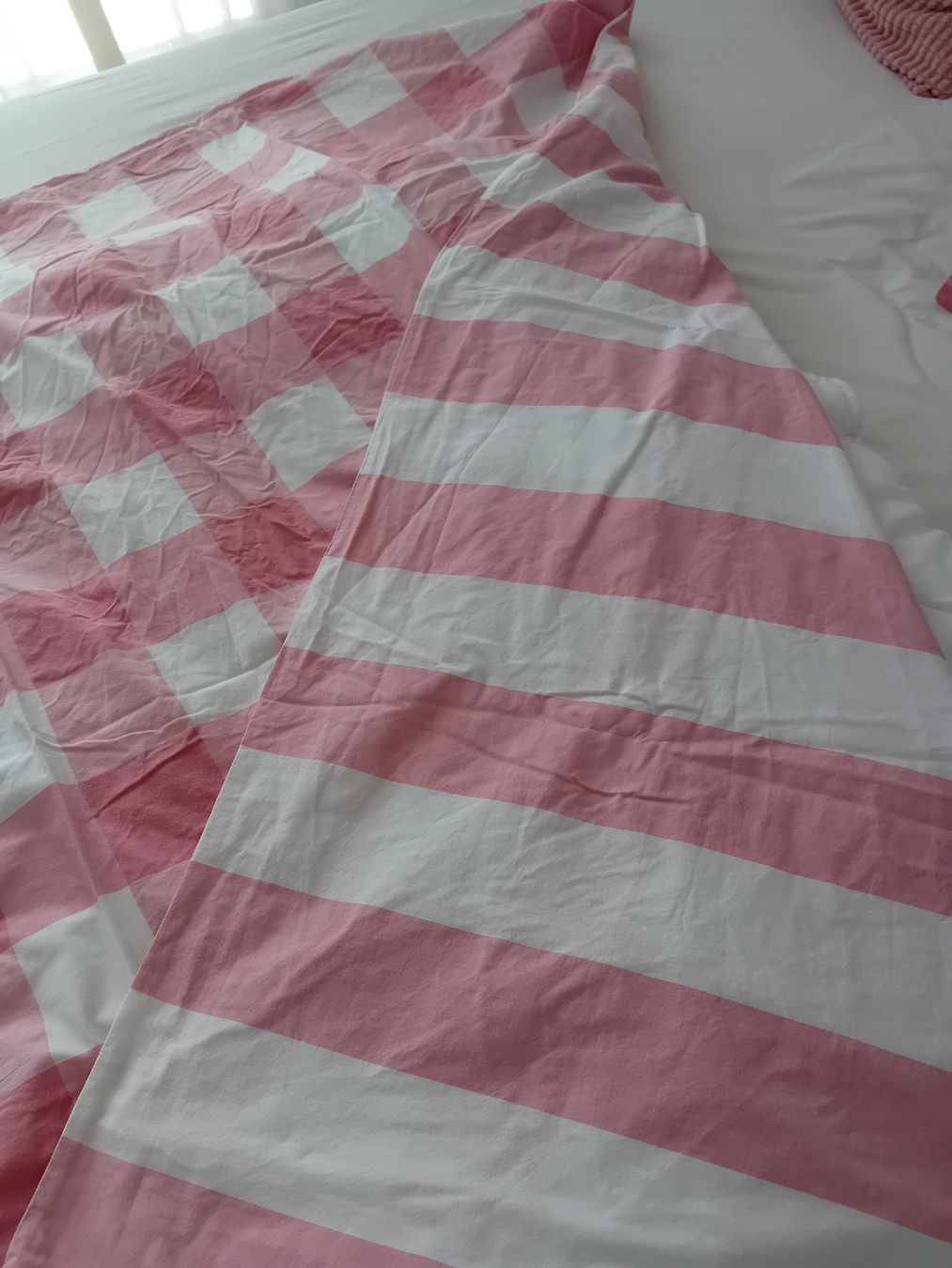 Ikea Biancheria da letto: Ikea Bettwaeschesets Rosen, Karo gestreift – Nuovo (secondo la descrizione) da Villmergen venduto da elk_h6yr 2
