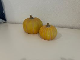 Deko Kürbis aus Ton für den Herbst Halloween...
