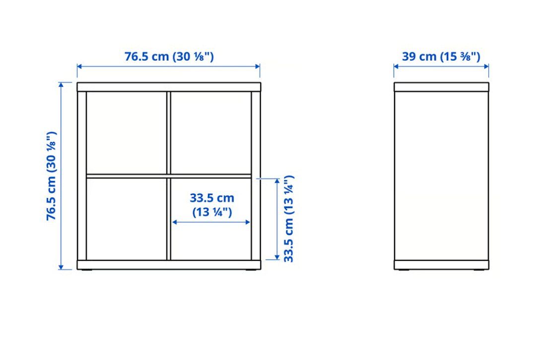 Ikea Scaffali: Ikea KALLAX Étagère, blanc, 77x77 cm – Usato da Clarmont venduto da sil_59s9 3