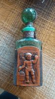 K..35) Antike Grüne Flasche mit Engel