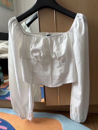 SHEIN weisse Off-Bluse – Gr. M