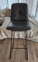 2 x Freifrau Leya Designer-Barhocker  Echtleder  Original