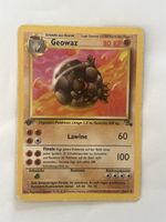 Pokemon Karte Geowaz first Edition Fossil vintage