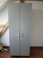 Silbriger Schrank 2 Türig