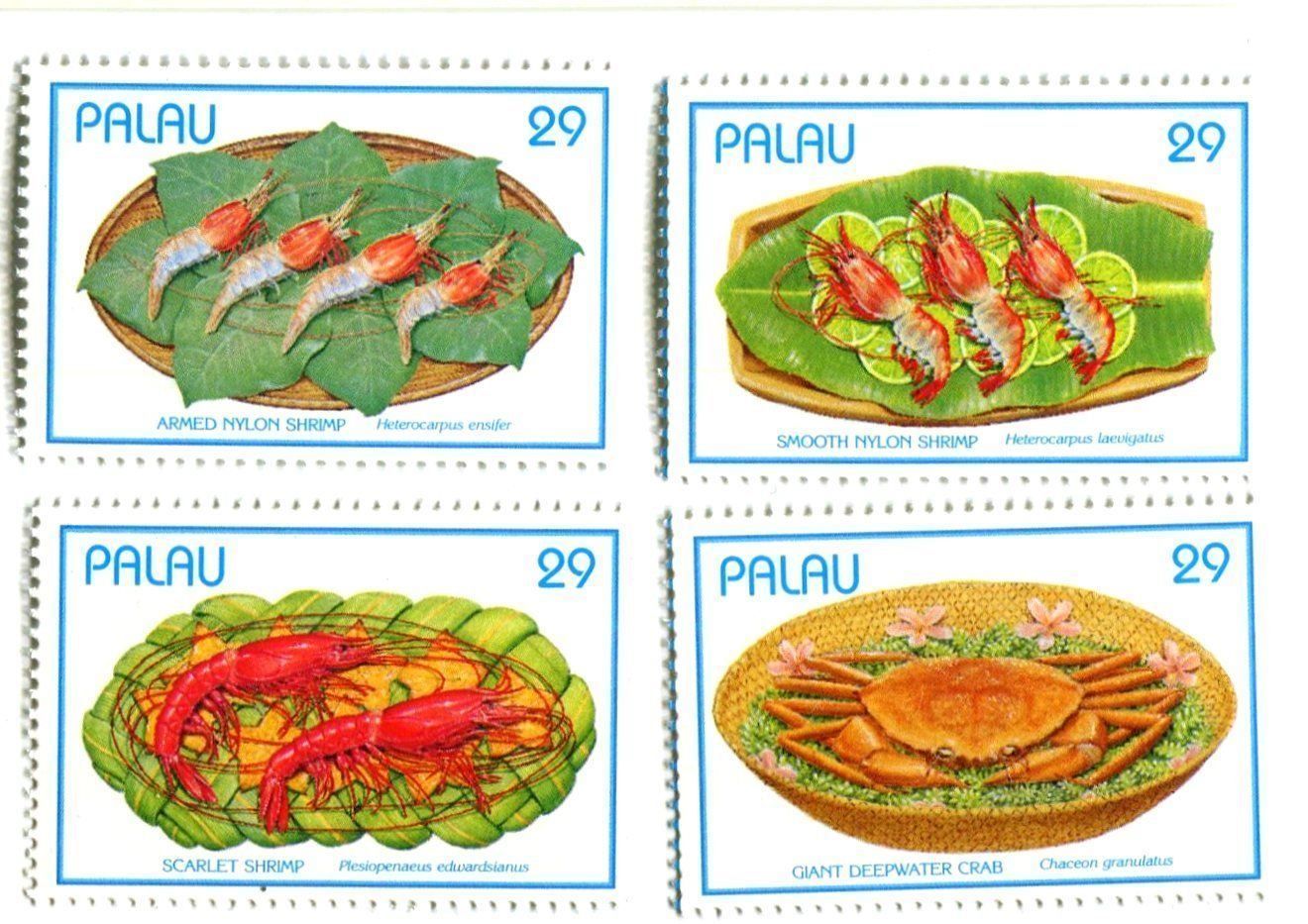 Tutti i francobolli: Briefmarken "Gastronomie". Palau. – Nuovo e nell'imballaggio originale da Basel venduto da Butsch5
