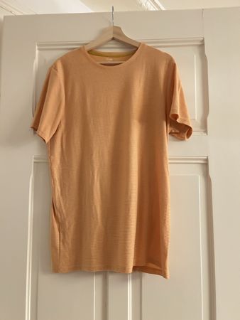 Gelbes Streifen-T-Shirt Regular Fit, Gr. XL