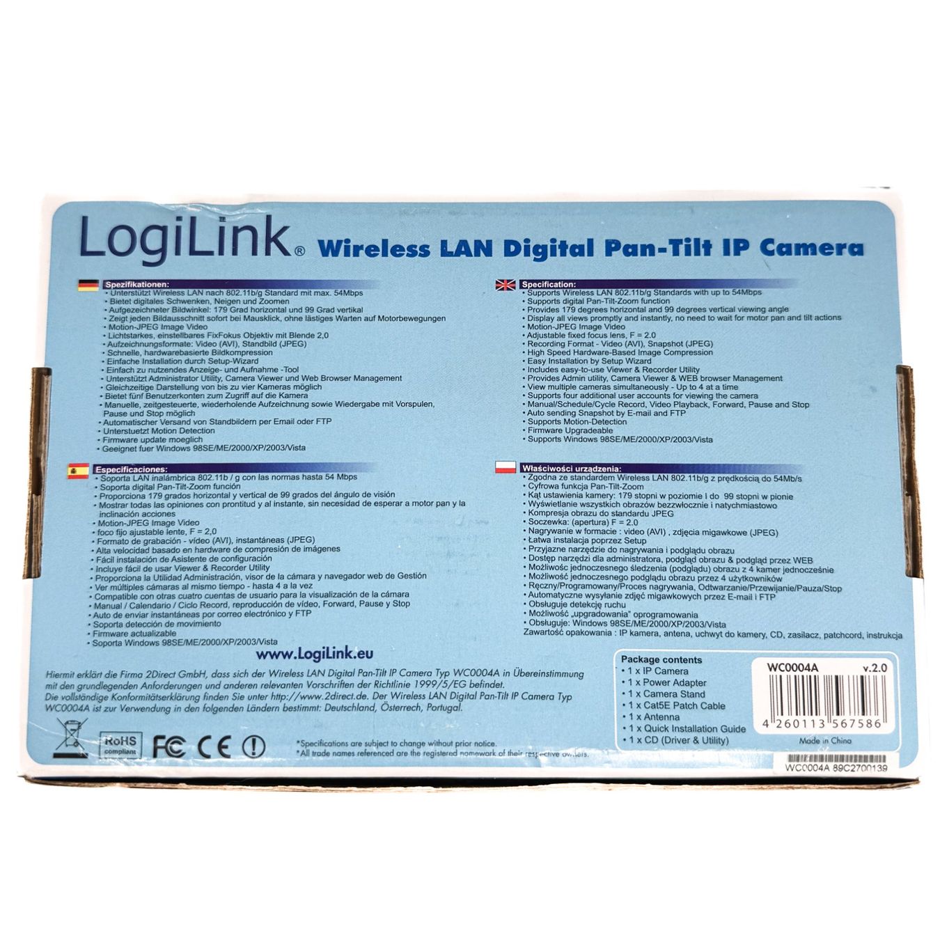 Webcams: LogiLink - Caméra de surveillance IP LAN comm neuve – Neuf (Voir description) à Estavayer-le-Lac par Famille_Sympathique 7
